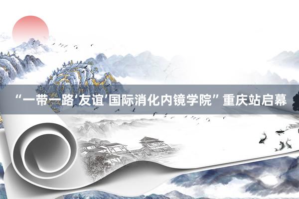 “一带一路‘友谊’国际消化内镜学院”重庆站启幕