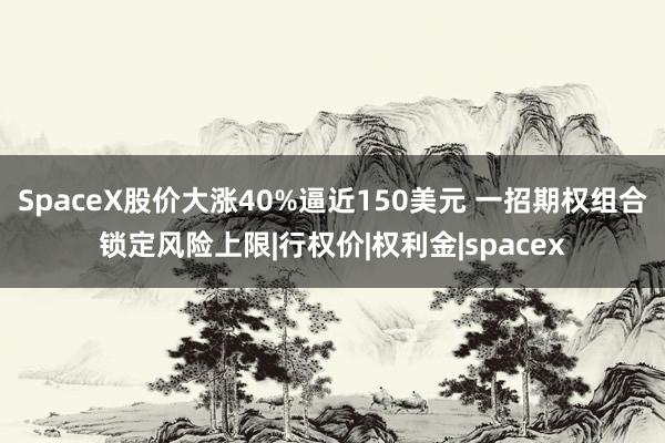 SpaceX股价大涨40%逼近150美元 一招期权组合锁定风险上限|行权价|权利金|spacex