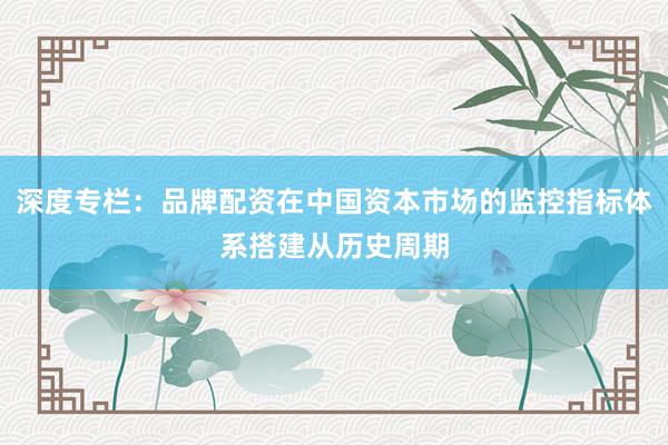 深度专栏：品牌配资在中国资本市场的监控指标体系搭建从历史周期