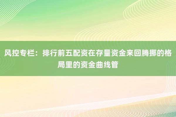 风控专栏：排行前五配资在存量资金来回腾挪的格局里的资金曲线管