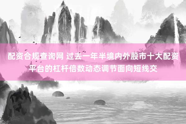 配资合规查询网 过去一年半境内外股市十大配资平台的杠杆倍数动态调节面向短线交