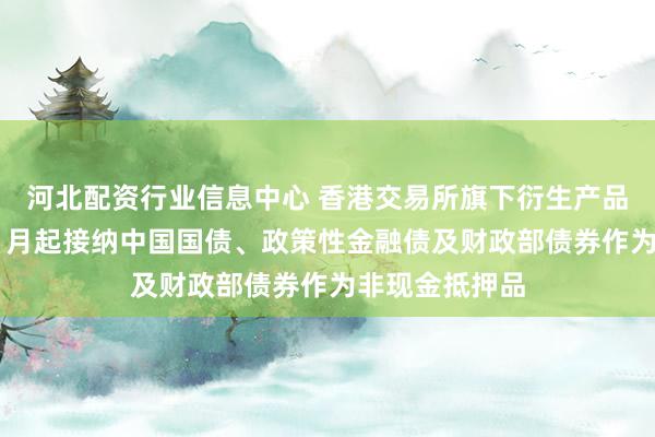 河北配资行业信息中心 香港交易所旗下衍生产品结算所将于11月起接纳中国国债、政策性金融债及财政部债券作为非现金抵押品